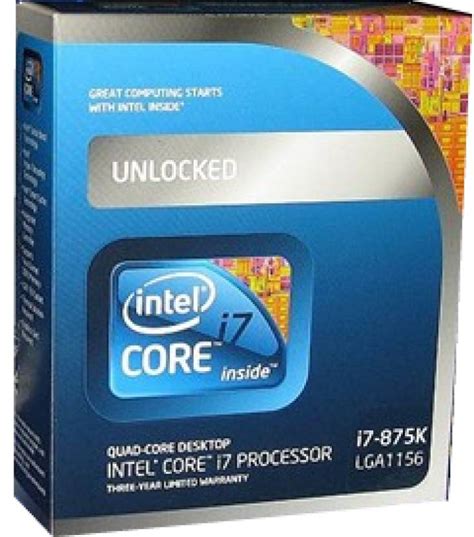 Intel Core I7 875k 293 Ghz Upto 36 Ghz Lga 1156 Socket 4 Cores 8