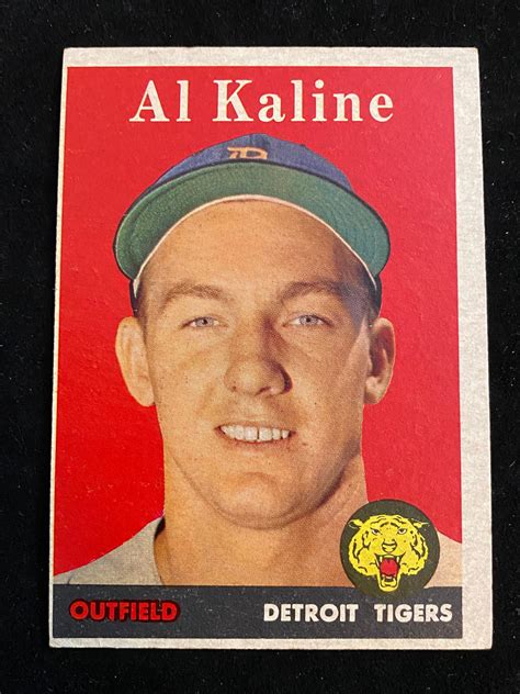 Check spelling or type a new query. Lot - (EX) 1958 Topps Al Kaline #70 Baseball Card - HOF - Detroit Tigers