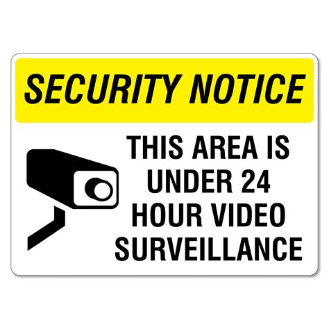 24 Hour Video Surveillance Sign Ubicaciondepersonascdmxgobmx