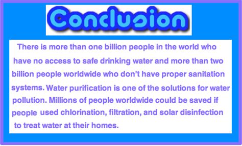 Polluted water is of great concern to the aquatic organism, plants, humans, and climate and indeed alters the ecosystem. Water Pollution: Conclusion