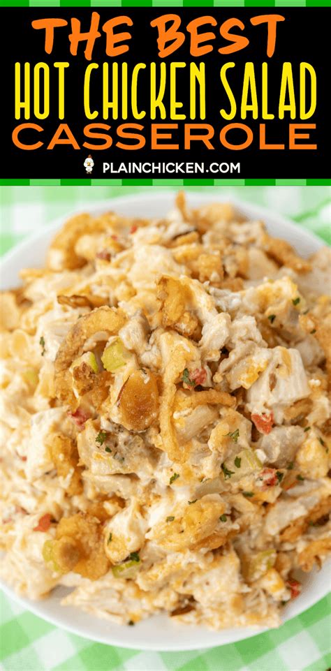 Asian chicken salad with water chestnuts. Hot Chicken Salad Recipe With Water Chestnuts / 10 Best ...