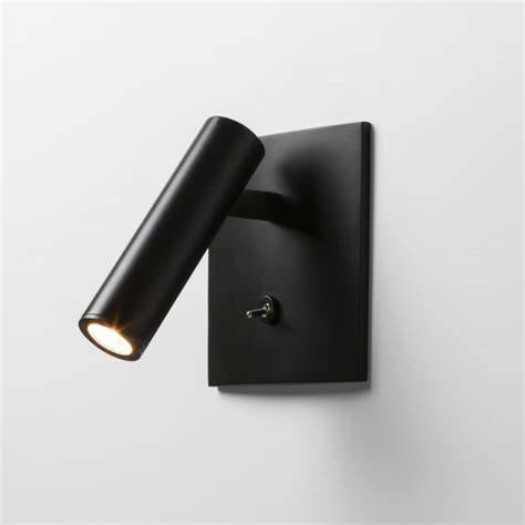 Astro 1058024 Enna Modern Led Black Reading Wall Light With On Off
