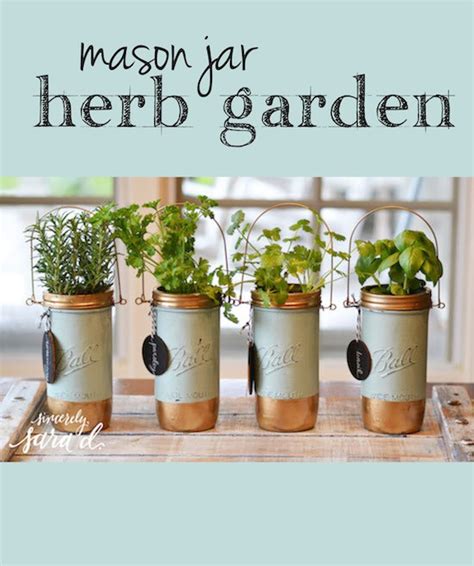 Mason Jar Herb Garden Diva Of Diy