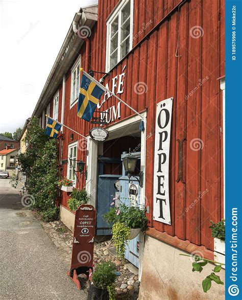 Swedish cafe in Askersund editorial photo. Image of drinks - 189575906
