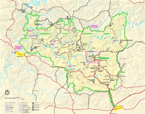 Mammoth Cave Area Map Images And Photos Finder