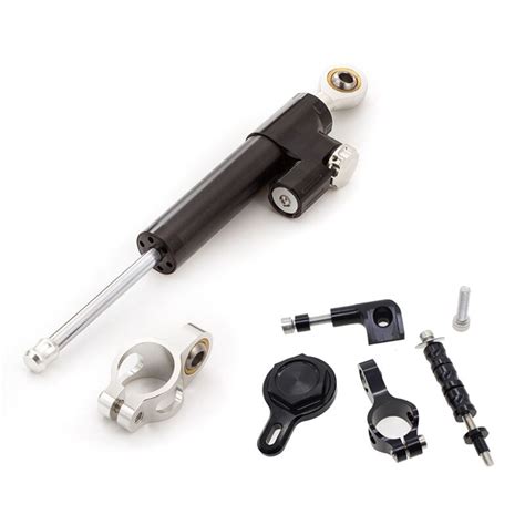 Set screws are here (click here). CNC Aluminum Motorcycle Whole set Steering Stabilizer ...