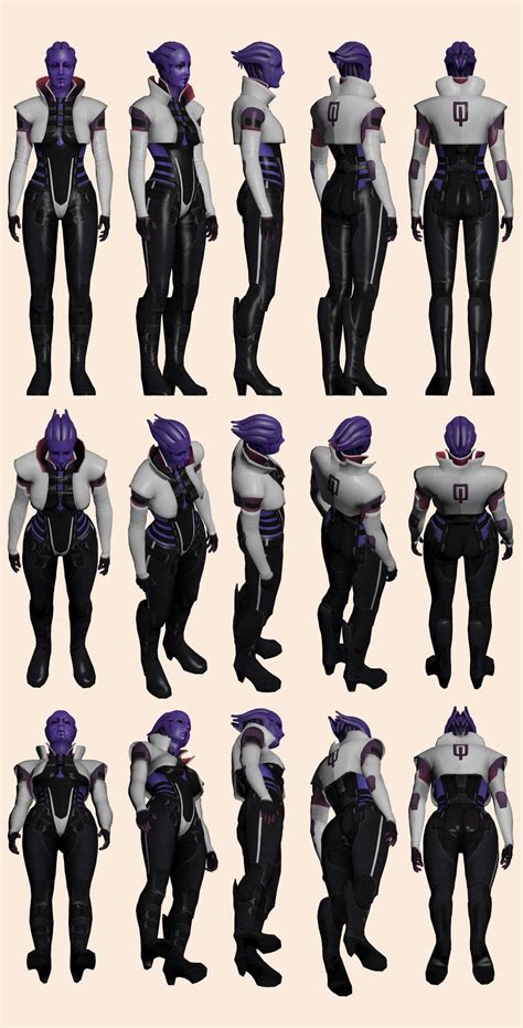 Mass Effect 2 Aria Model Reference By Troodon80 On Deviantart