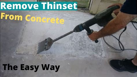 Remove Thinset From Concrete Floor Dust Free Amazing Result Step By