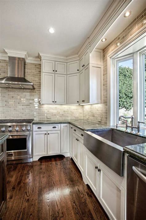 We also offer quality sinks, countertops, and handles that are built to last for decades and offer unparalleled style and function. Elegant Kitchen Light Cabinets with Dark Countertops 73 ...