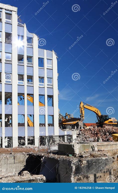 Building Demolition Stock Photo Image Of Debris Demolish 18296258