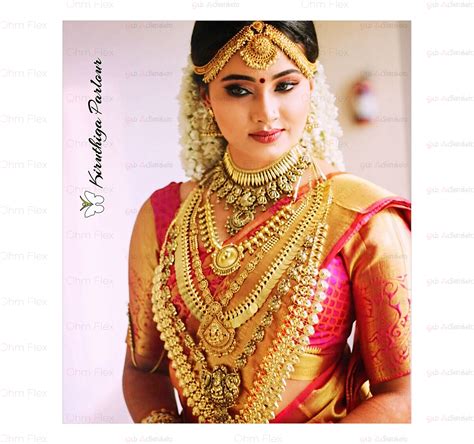 Oneway Vision Print South Indian Bride Saree Jewellery Indian Bride