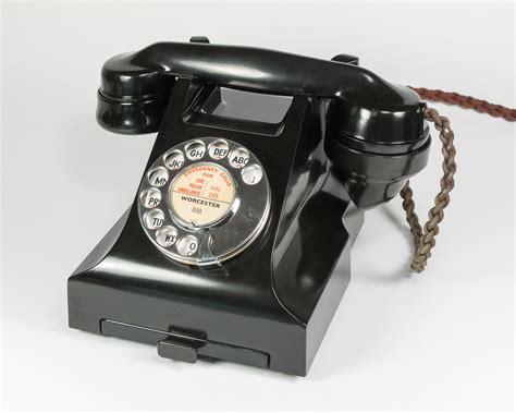 Bakelite Phone 332l With Drawer Antique British Gpo Dial Telephone