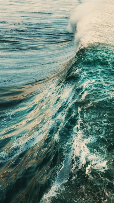 Blue Ocean Waves During Daytime Iphone Wallpapers Free Download