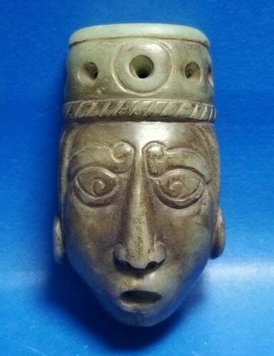 Pre Columbian Mixtec Pendant Mask Antique Price Guide Details Page