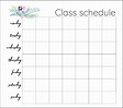 Free Printable Class Schedule Template Doctemplates - vrogue.co