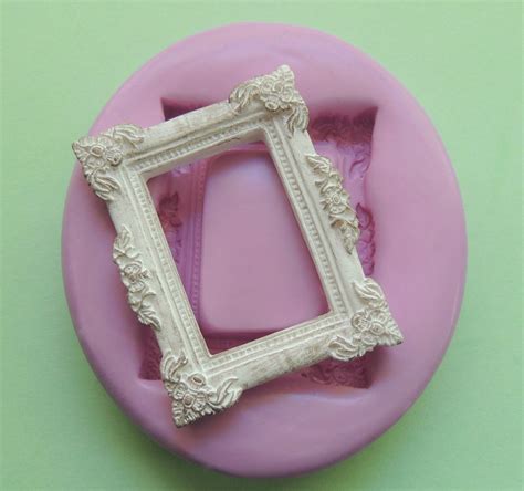 Silicone Frame Mold Polymer Clay Resin Fondant Mold Etsy Stampi In