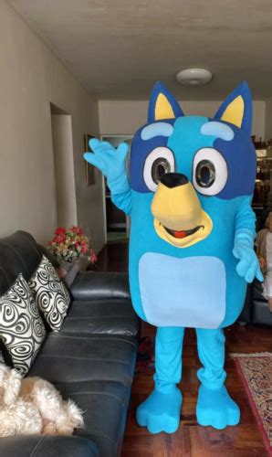 Bluey Dog Animal Mascot Costume Character Cosplay Halloween Party Event