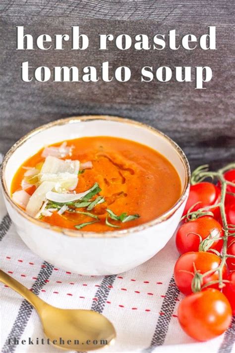 Herb Roasted Tomato Soup Vegan Gluten Free Tomato Soup
