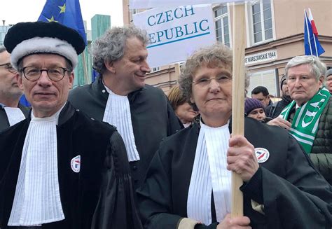 judges from across europe march to defend polish colleagues