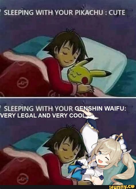 Sleeping With Your Pikachu Cute Sleeping With Your Hin Waifu Very Legal And Very Coo Hin Waifu