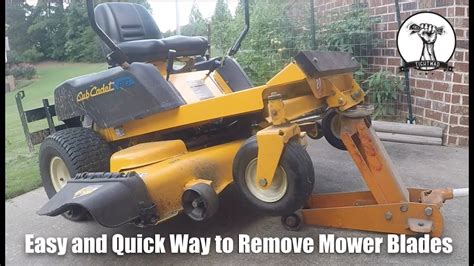 Easy Quick And Safe Way To Remove Mower Blades Youtube