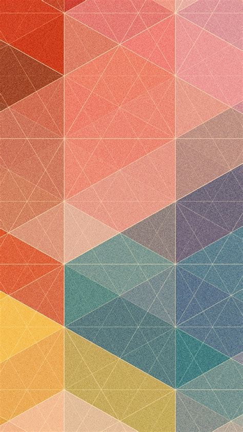 Download Pastel Polygon Pattern Abstract Iphone Wallpaper By