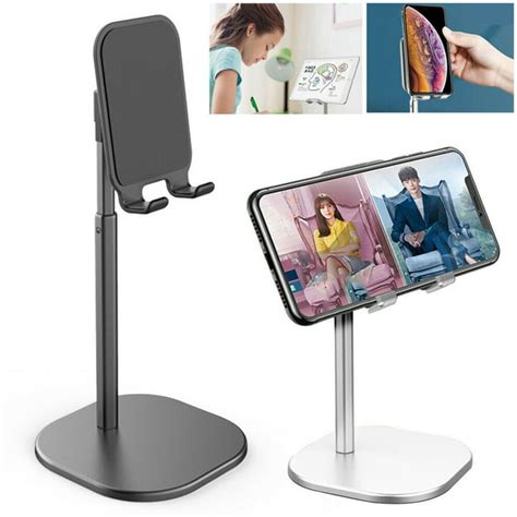 Cell Phone Stand Angle Adjustable Phone Holder Cradle For Desk Stable