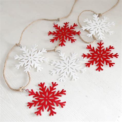 Snowflake Garland By Clem And Co