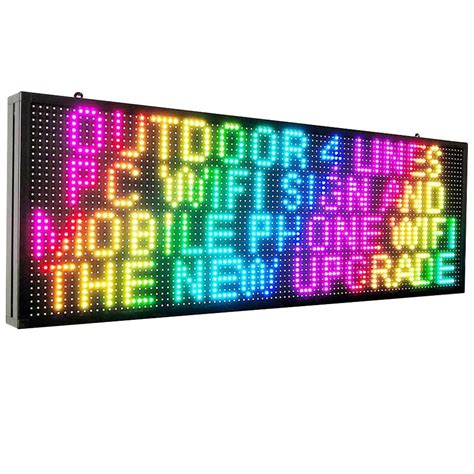 Cx P10 Led Sign With Wifi Outdoor Full Color Programmable Led Signs