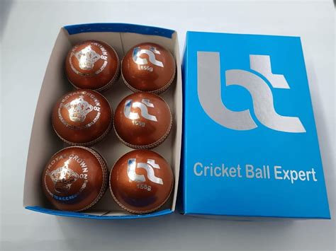 Bt Copper Cricket Ball Pack Of 6 Genuine Leather Cricket Balls For