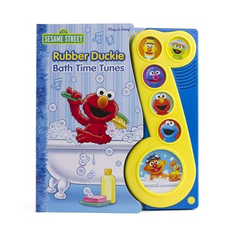 Sesame Street Rubber Duckie Bath Time Tunes Sound Book Pi Kids