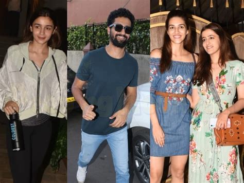 takht co stars alia bhatt and vicky kaushal step out in the city kriti sanon enjoys a spa