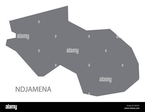 Ndjamena Chad Region Map Grey Illustration Silhouette Stock Vector Image And Art Alamy