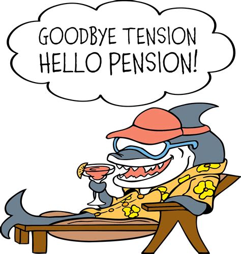 Relax Clipart Woman Retirement Goodbye Tension Hello Pension