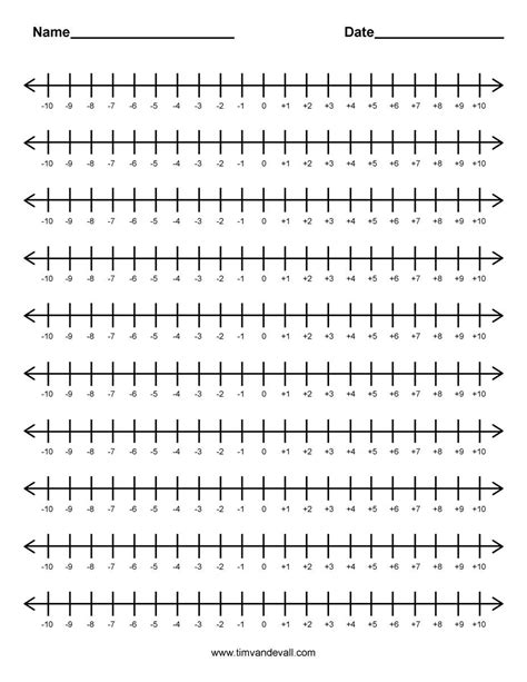 10 Blank Number Line Printable ~ Worksheets Printable