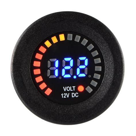 XCSOURCE Car Motorcycle Waterproof Blue LED Digital Panel Display Voltmeter Voltage Volt Meter