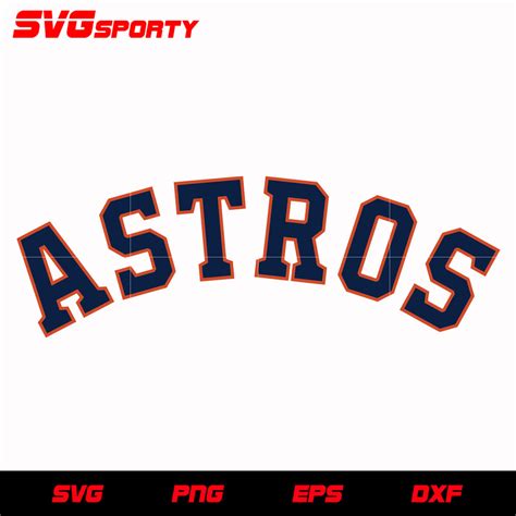 Houston Astros Text Logo 2 Svg Mlb Svg Eps Dxf Png Digital File F