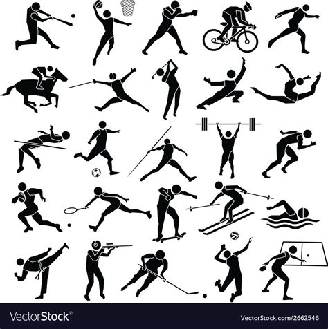 Sport Icon Set Royalty Free Vector Image Vectorstock