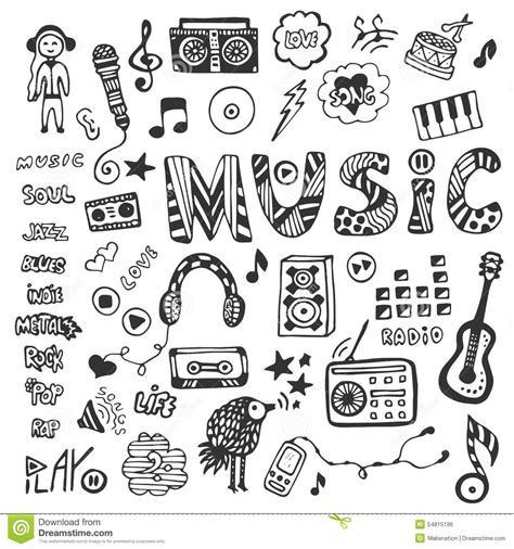 Doodle Art Music Simple