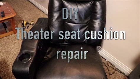 Diy Theater Seat Cushion Repair Youtube