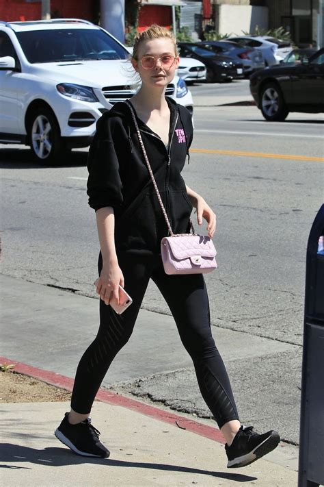 Elle Fanning In Workout Clothes Hits The Gym In La 0328