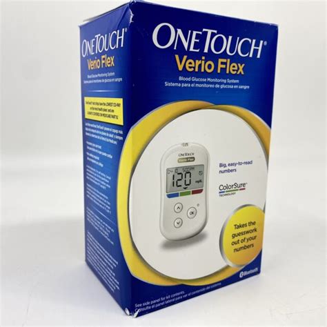 Onetouch Verio Flex Blood Glucose Monitoring System White For Sale
