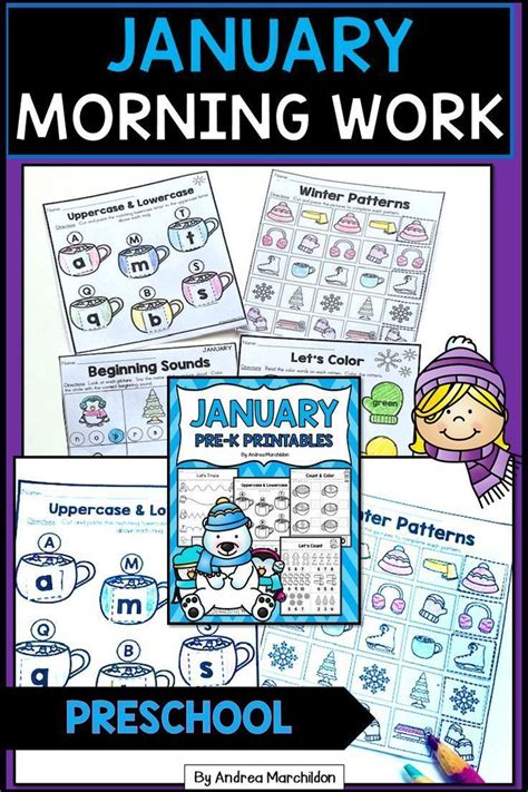 January Morning Work For Preschool Is A Great Way To Begin Your Day
