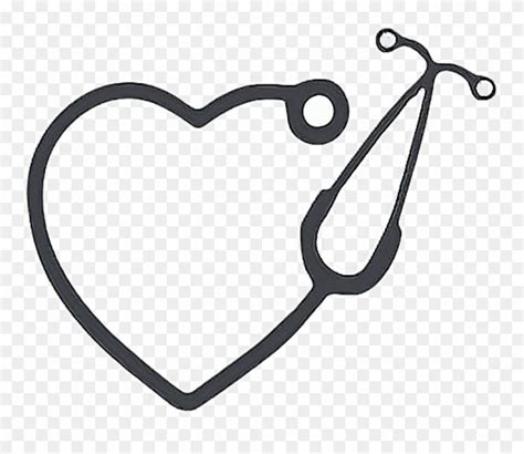 Download Hd Stethoscope Heart Nursing Nurse Freetoedit Heart