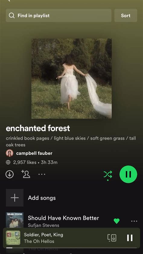 Enchanted Forest A Fairycore Playlist Spotify Campbell Fauber 🌿🌙