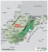 West Virginia Relief Map