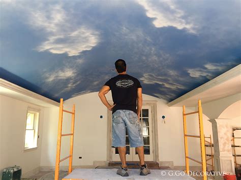 Mural joe explains how he paints realistic clouds. Sky Murals and Cloud Mural Painting - Denver