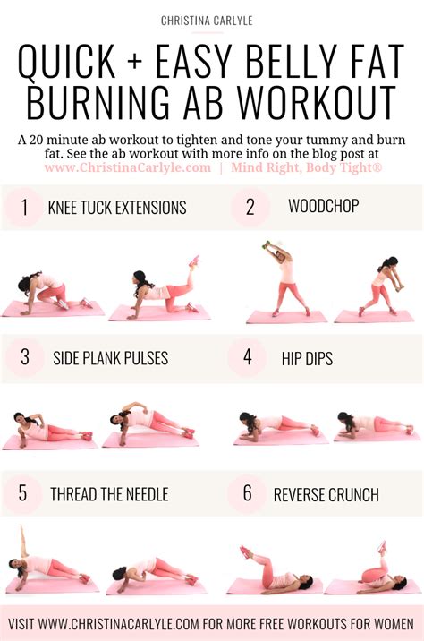 Ab Workout For Women That Want A Flat Tighter Toned Tummy Abs