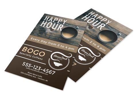 Inspirational designs, illustrations, and graphic elements from the world's best designers. Happy Hour Coffee Shop Flyer Template | MyCreativeShop