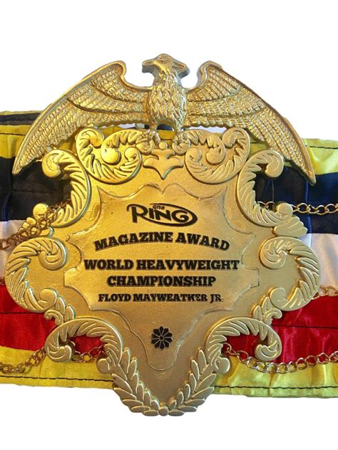 Floyd Mayweather Jr Ring Magazine Championship Boxing Belt Heavy An